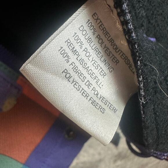 Neff Men's Rad Plaid Softshell Jacket S Orange Teal Purple Parka Snowboard Coat - Picture 14 of 16